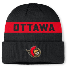 Ottawa Senators - Fanatics Authentic Pro Rink Cuffed Knit Hat Black