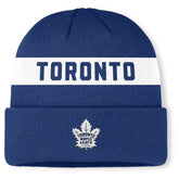 Toronto Maple Leafs - Fanatics Authentic Pro Rink Cuffed Knit Hat Blue