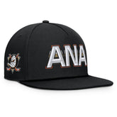 Anaheim Ducks - Fanatics Authentic Pro Rink Team Code Snapback Hat Black