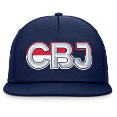 Columbus Blue Jackets - Fanatics Authentic Pro Rink Team Code Snapback Hat Navy
