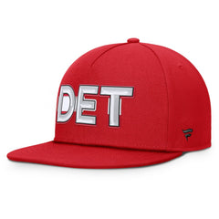 Detroit Red Wings - Fanatics Authentic Pro Rink Team Code Snapback Hat Red