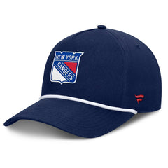 New York Rangers Fanatics Authentic Pro Rink Roper A-Frame Adjustable Hat Navy