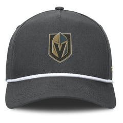 Vegas Golden Knights Fanatics Authentic Pro Rink Roper A-Frame Adjustable Hat Charcoal