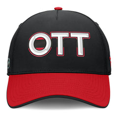 Ottawa Senators - Fanatics Authentic Pro Rink Team Code Flex Hat Black/Red
