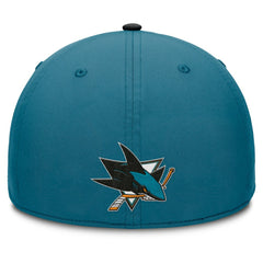San Jose Sharks - Fanatics Authentic Pro Rink Team Code Flex Hat Teal/Black
