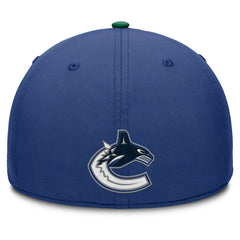 Vancouver Canucks - Fanatics Authentic Pro Rink Team Code Flex Hat Blue/Green