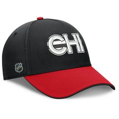 Chicago Blackhawks Fanatics Authentic Pro Rink Team Code Flex Hat Black/Red