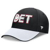 Detroit Red Wings - Fanatics Authentic Pro Rink Team Code Flex Hat Black/White
