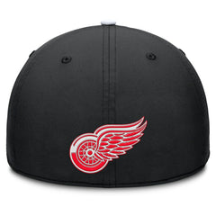 Detroit Red Wings - Fanatics Authentic Pro Rink Team Code Flex Hat Black/White