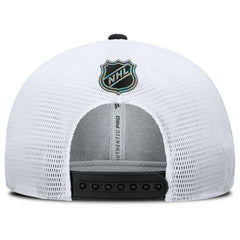 Pittsburgh Penguins Fanatics Authentic Pro Rink Lockup Adjustable Trucker Hat Black/White
