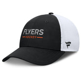 Philadelphia Flyers - Fanatics Authentic Pro Rink Lockup Adjustable Trucker Hat Black/White