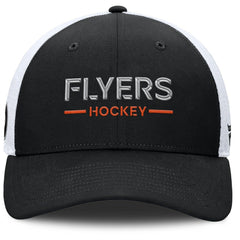 Philadelphia Flyers - Fanatics Authentic Pro Rink Lockup Adjustable Trucker Hat Black/White