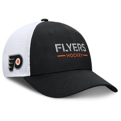 Philadelphia Flyers - Fanatics Authentic Pro Rink Lockup Adjustable Trucker Hat Black/White