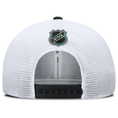 Boston Bruins Fanatics Authentic Pro Rink Lockup Adjustable Trucker Hat Black/White