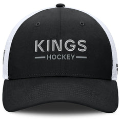 Los Angeles Kings - Fanatics Authentic Pro Rink Lockup Adjustable Trucker Hat Black/White
