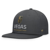 Vegas Golden Knights Fanatics Authentic Pro Rink Lockup Snapback Hat Charcoal