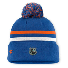 New York Islanders - Fanatics Authentic Pro Rink Cuffed Knit Hat with Pom Royal