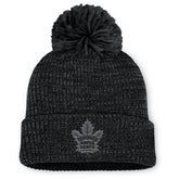 Toronto Maple Leafs - Fanatics Women's Authentic Pro Road Cuffed Knit Hat with Pom Black