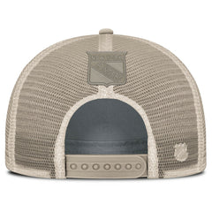 New York Rangers Fanatics Women's Authentic Pro Road Trucker Adjustable Hat Tan