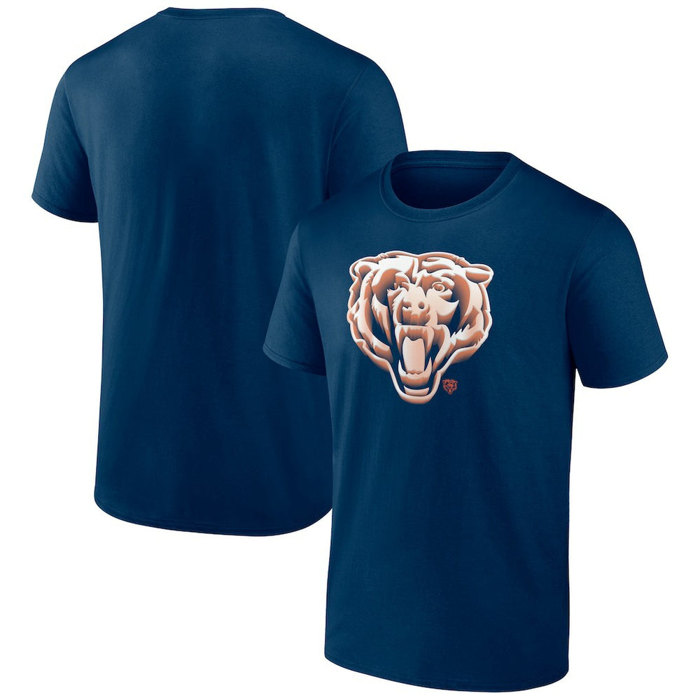 Chicago Bears Chrome Dimension T-Shirt Navy - NFL