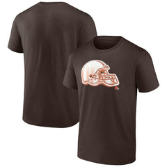Cleveland Browns Chrome Dimension T-Shirt Brown - NFL