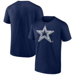 Dallas Cowboys Chrome Dimension T-Shirt Navy - NFL
