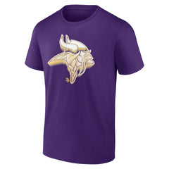 Minnesota Vikings Chrome Dimension T-Shirt Purple - NFL