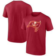 Tampa Bay Buccaneers Chrome Dimension T-Shirt Red - NFL
