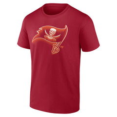 Tampa Bay Buccaneers Chrome Dimension T-Shirt Red - NFL