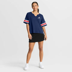 Atlanta Braves Fanatics Women's Curl Route T-Shirt Online