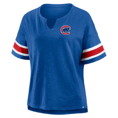Chicago Cubs Fanatics Women's Curl Route T-Shirt for sale