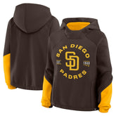 San Diego Padres Fanatics Women's Oversized Time to Win Pullover Hoodie On Sale