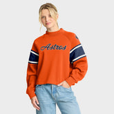 Houston Astros Fanatics Women's Oversized Toss Sweep Raglan Pullover Sweatshirt Online