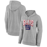 New York Giants Women's Coverage Pullover Hoodie Gray - NFL