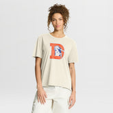 Denver Broncos Women's Dove Legacy T-Shirt Cream - Fanatics