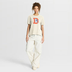 Denver Broncos Women's Dove Legacy T-Shirt Cream - Fanatics