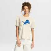 Detroit Lions Women's Dove Legacy T-Shirt Cream - Fanatics