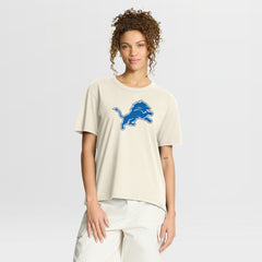 Detroit Lions Women's Dove Legacy T-Shirt Cream - Fanatics