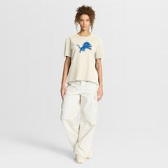 Detroit Lions Women's Dove Legacy T-Shirt Cream - Fanatics