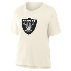 Las Vegas Raiders Women's Dove Legacy T-Shirt Cream - Fanatics