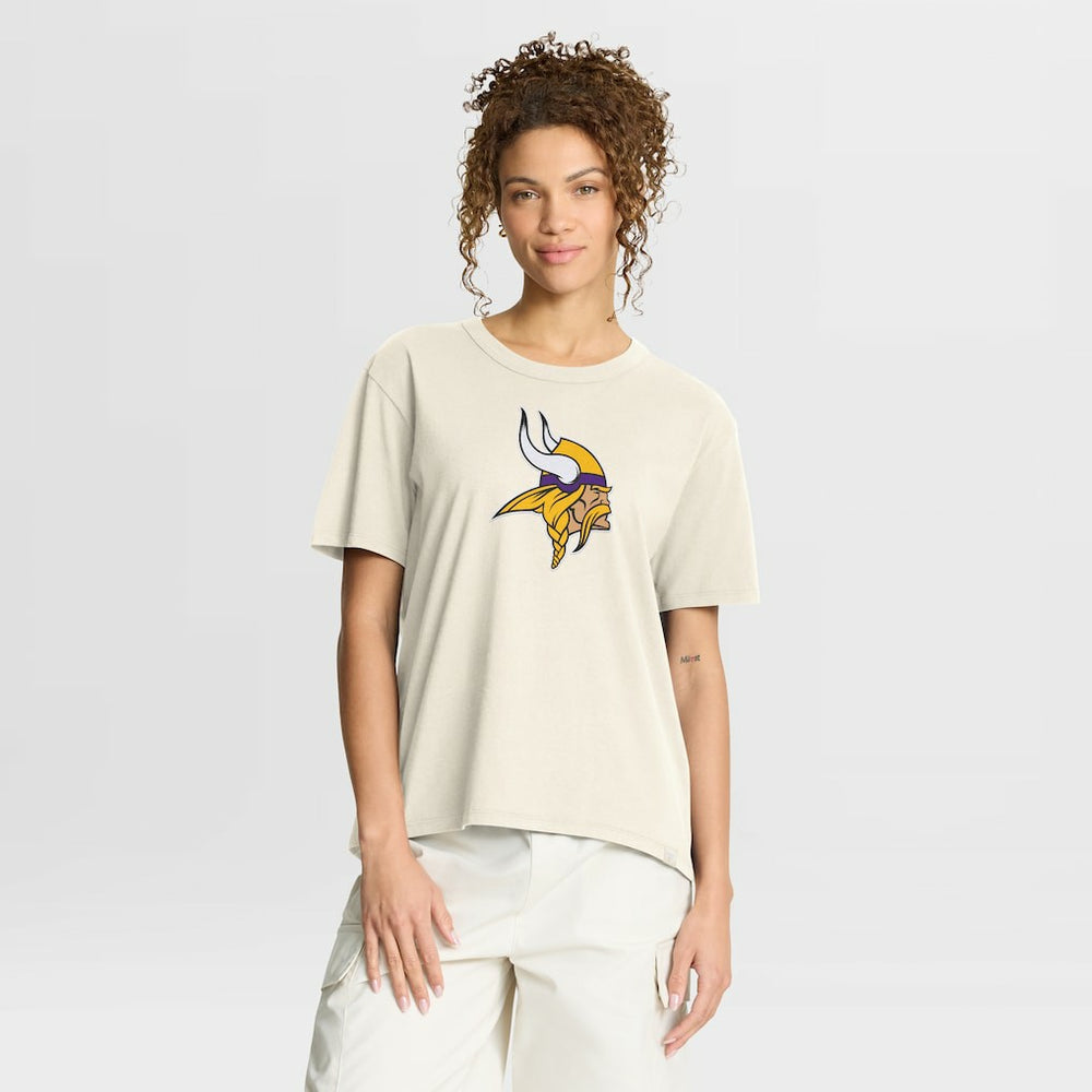 Minnesota Vikings Women's Dove Legacy T-Shirt Cream - Fanatics