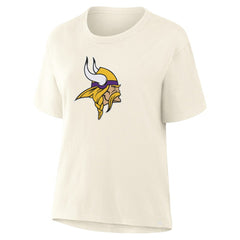 Minnesota Vikings Women's Dove Legacy T-Shirt Cream - Fanatics