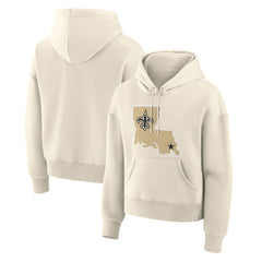 New Orleans Saints Women's Dove Legacy Pullover Hoodie Cream - Fanatics