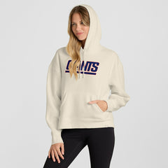 New York Giants Women's Dove Legacy Pullover Hoodie Cream - Fanatics