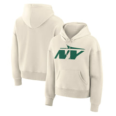 New York Jets Women's Dove Legacy Pullover Hoodie Cream - Fanatics