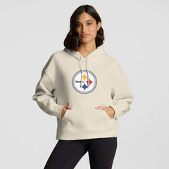 Pittsburgh Steelers Women's Dove Legacy Pullover Hoodie Cream - Fanatics