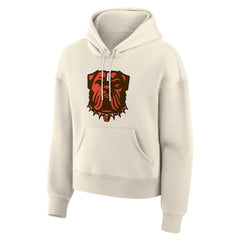 Cleveland Browns Women's Dove Legacy Pullover Hoodie Cream - Fanatics