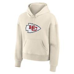 Kansas City Chiefs Women's Dove Legacy Pullover Hoodie Cream - Fanatics
