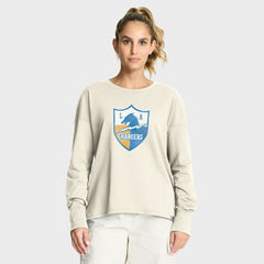 Los Angeles Chargers Women's Dove Legacy Long Sleeve T-Shirt Cream - Fanatics