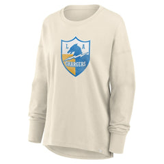 Los Angeles Chargers Women's Dove Legacy Long Sleeve T-Shirt Cream - Fanatics